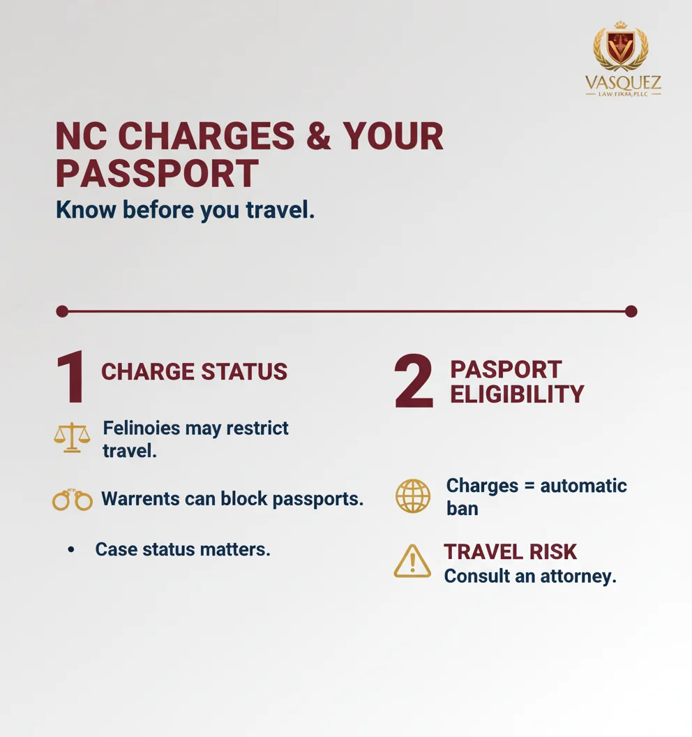 Infographic: criminal defense lawyer NC: The Truth About Passports & Charges