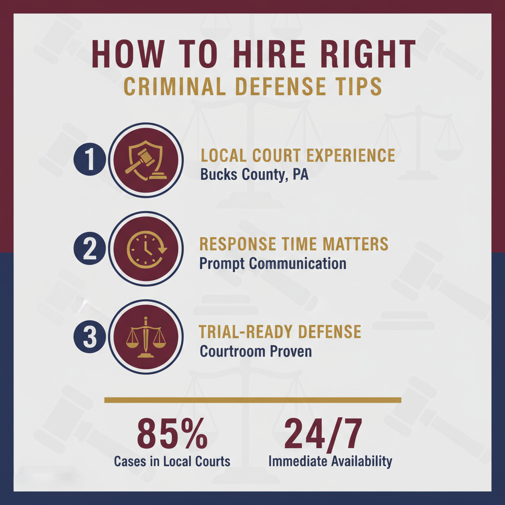 Key Statistics and Data for Criminal defense attorney bucks county pa: hiring tips
