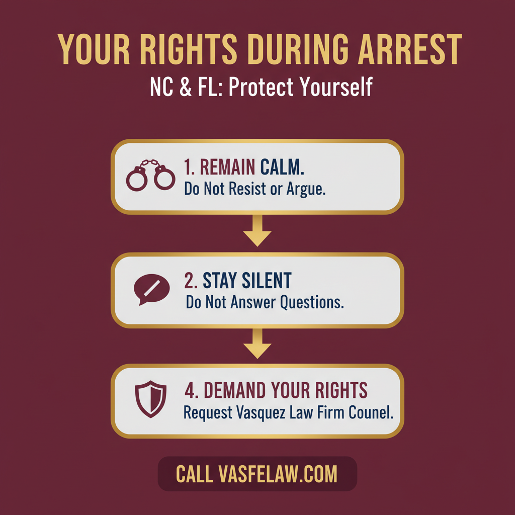 Estadísticas Clave y Datos para Derechos de Defensa Penal Durante el Arresto en NC y FL: Lo Que Necesita Saber