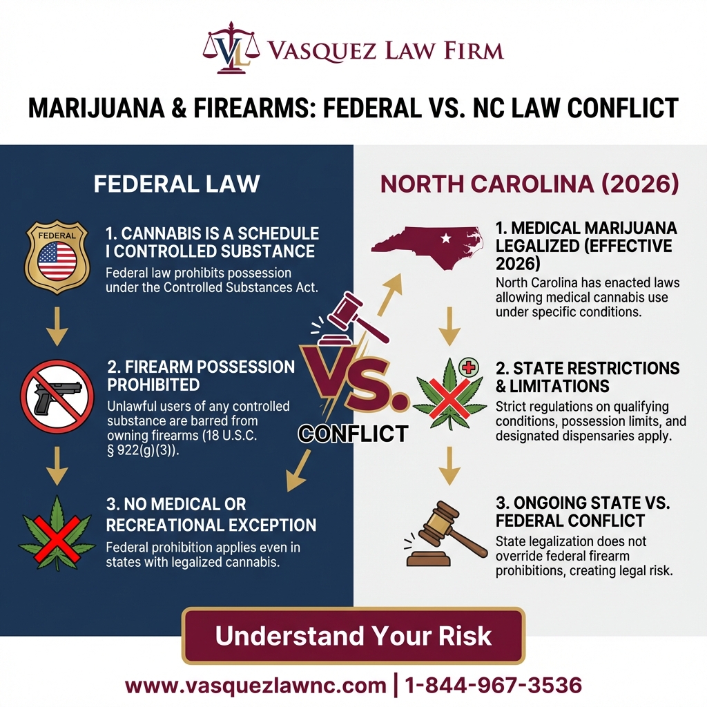 Key Statistics and Data for Marijuana Gun Rights: What NC Law Says in 2026