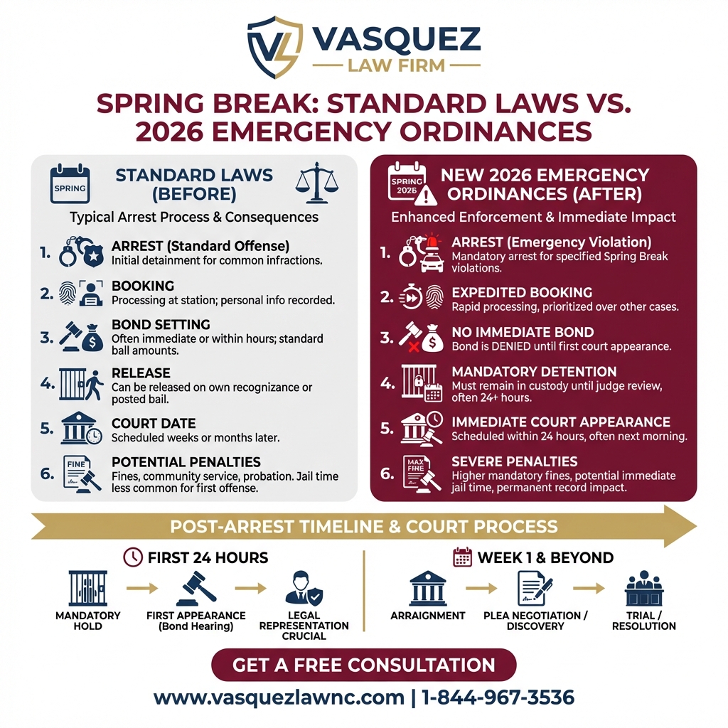 Línea de Tiempo del Proceso para Consejos Clave para una Vacaciones de Primavera Seguras en Orlando 2026