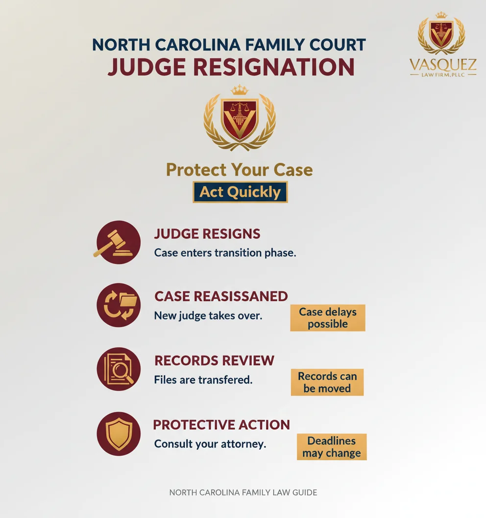 Infographic: divorce lawyer NC: WARNING—Judge Resigns, Records at Risk