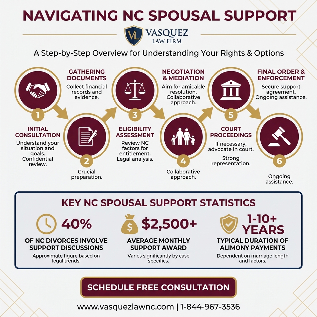 Key Statistics and Data for Spousal Support in NC: How Courts Decide What You're Owed