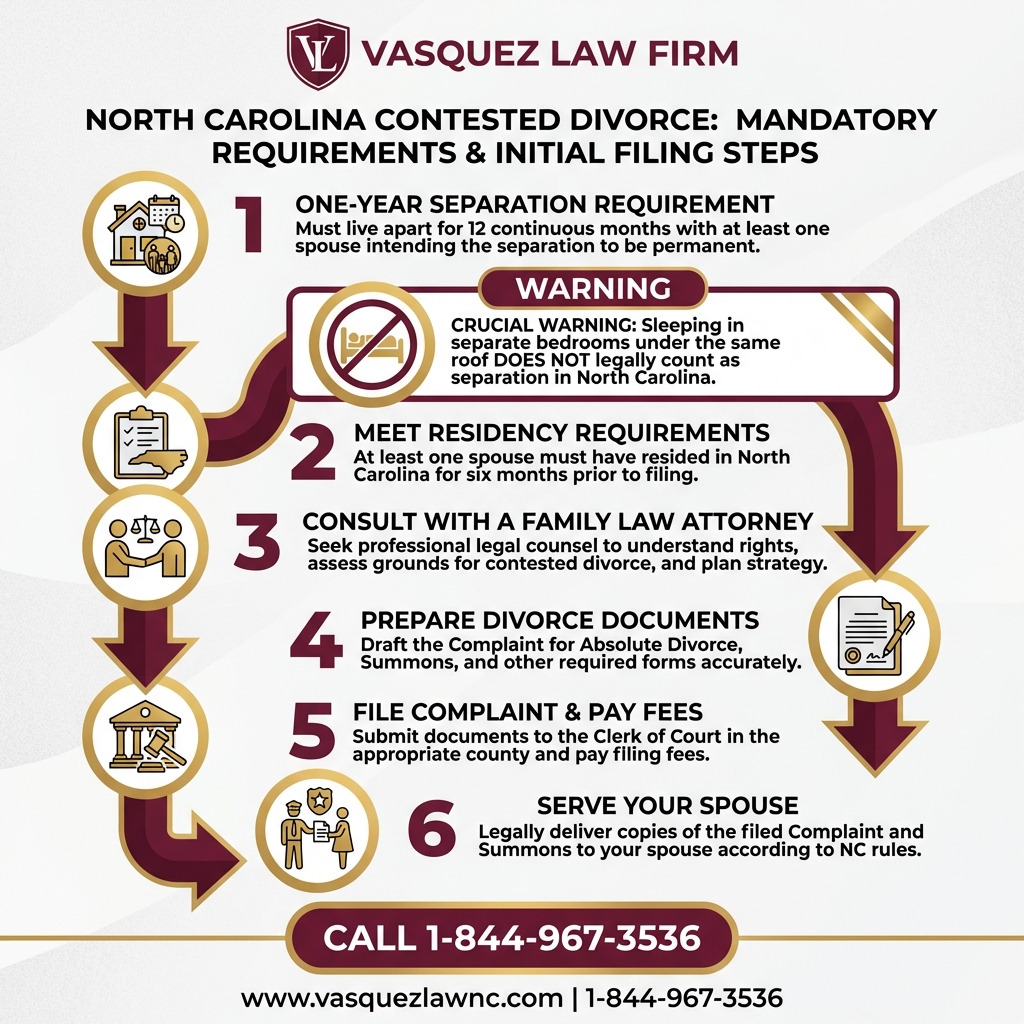 Key Statistics and Data for What Happens During a Contested Divorce in Charlotte in 2026