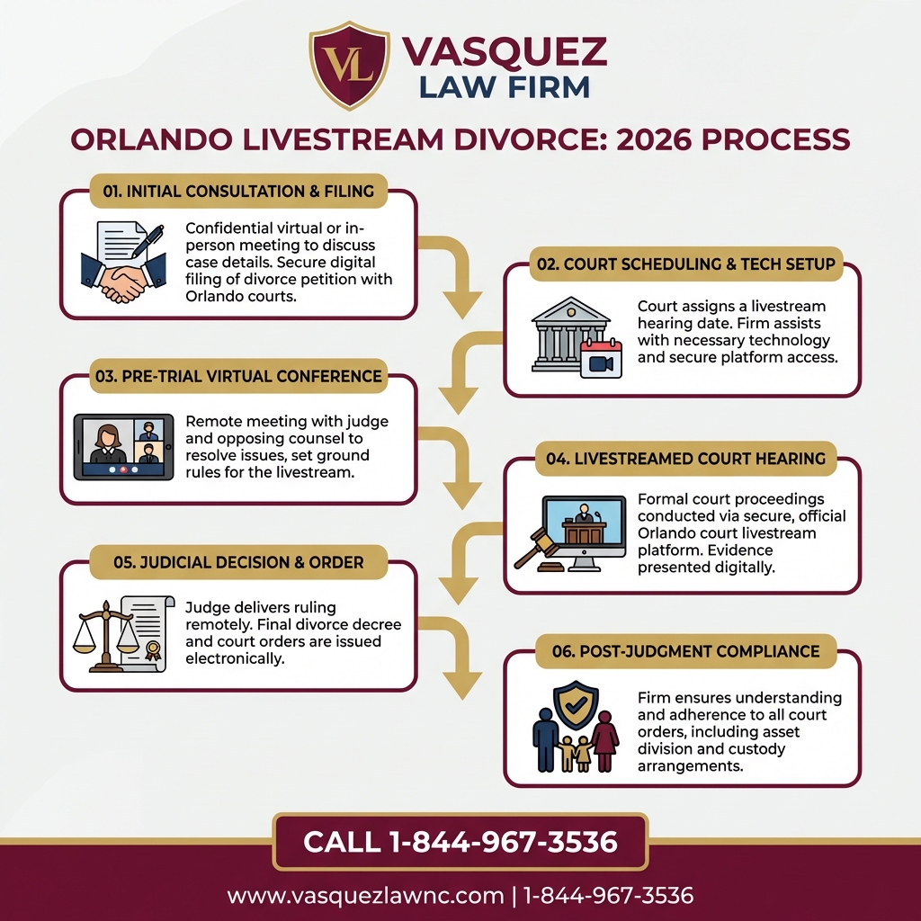 Key Statistics and Data for How Livestreaming Divorce Court Works in Orlando in 2026