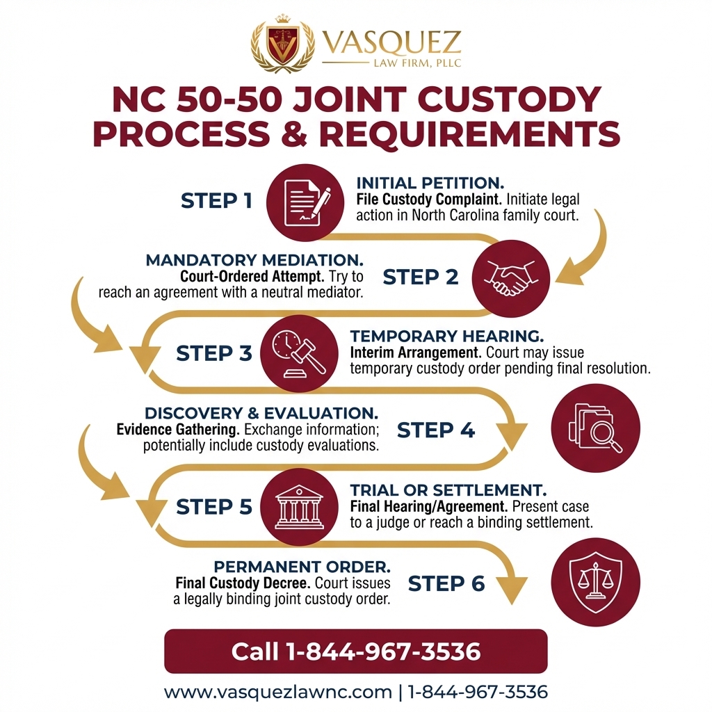 Estadísticas Clave y Datos para Custodia Compartida 50-50 en Smithfield, NC: Guía Completa para 2026