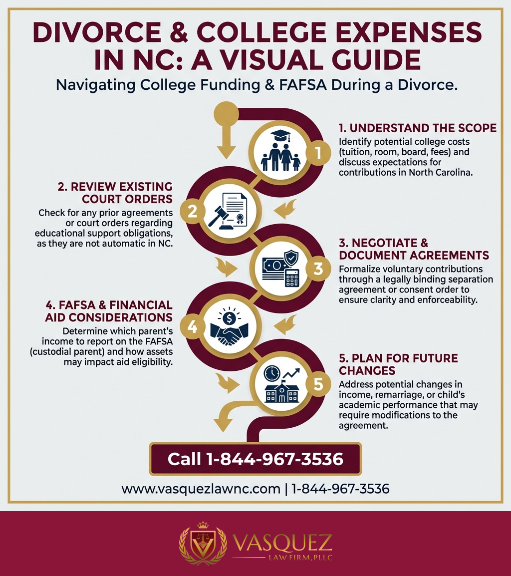 Estadísticas Clave y Datos para Cómo se Gestionan los Gastos Universitarios Tras el Divorcio en Smithfield en 2026
