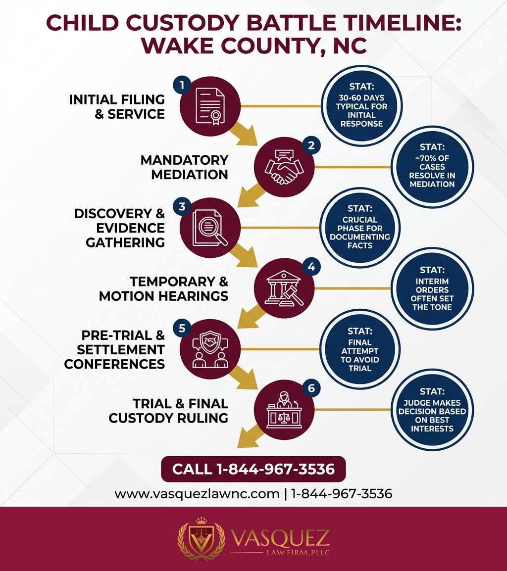 Key Statistics and Data for What Happens During a Custody Battle in Raleigh in 2026