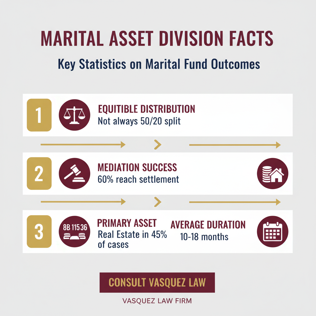 Línea de Tiempo del Proceso para Guía Esencial para la Distribución de Fondos Matrimoniales en 2026