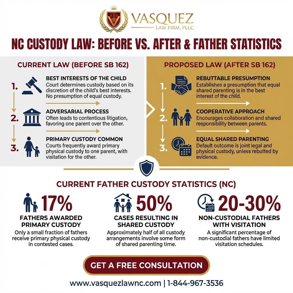Línea de Tiempo del Proceso para Custodia Compartida 50-50 en Smithfield, NC: Guía Completa para 2026
