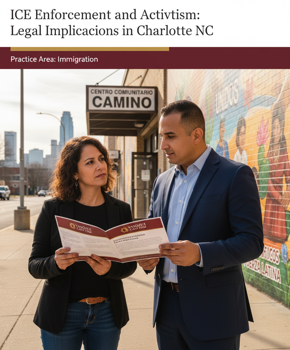 Aplicación de ICE y Activismo: Implicaciones Legales en Charlotte NC