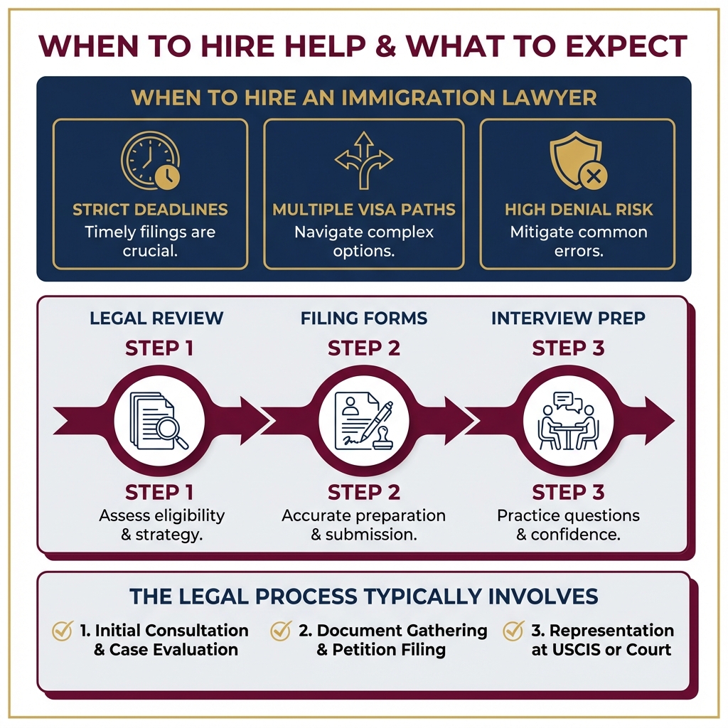 Infographic: Immigration Lawyer: When to Hire One & What to Expect