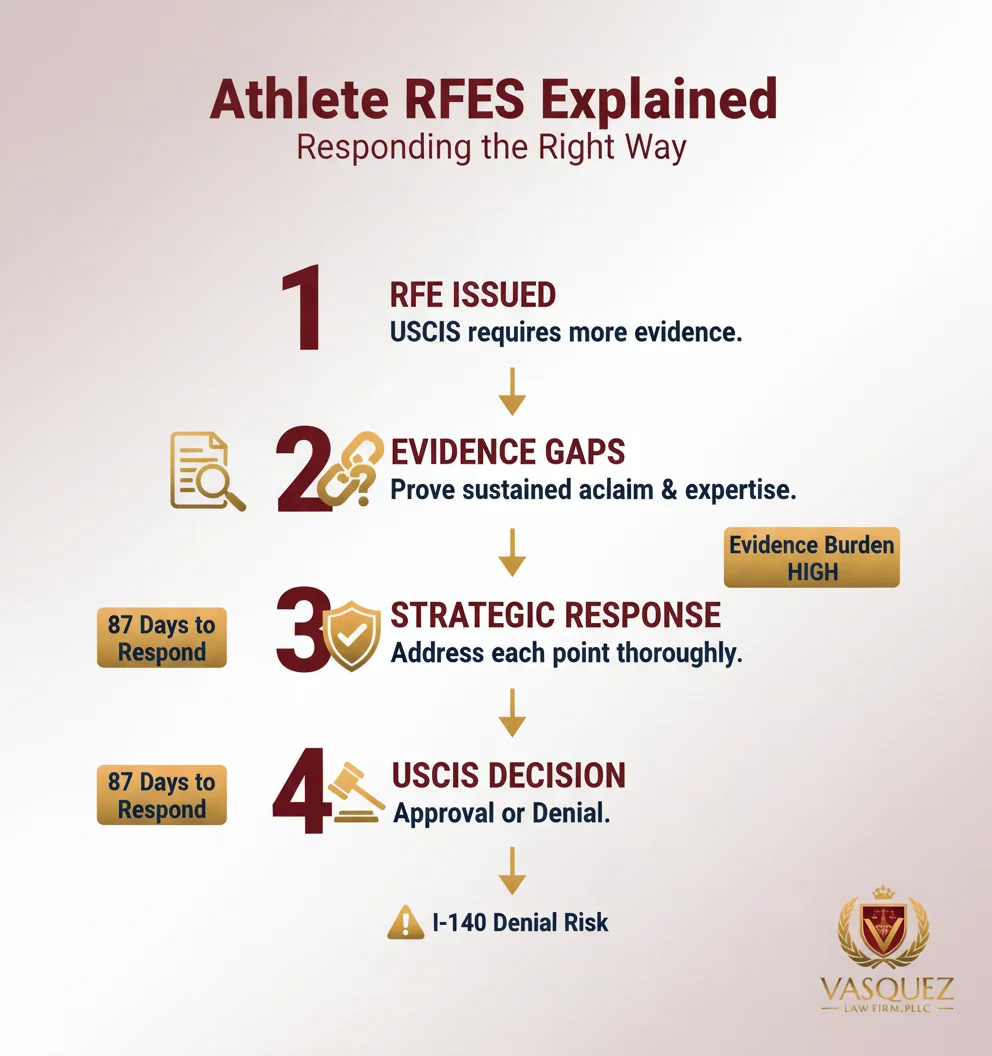 Infographic: Immigration Lawyer: WARNING—Athlete RFEs Can Sink I-140s