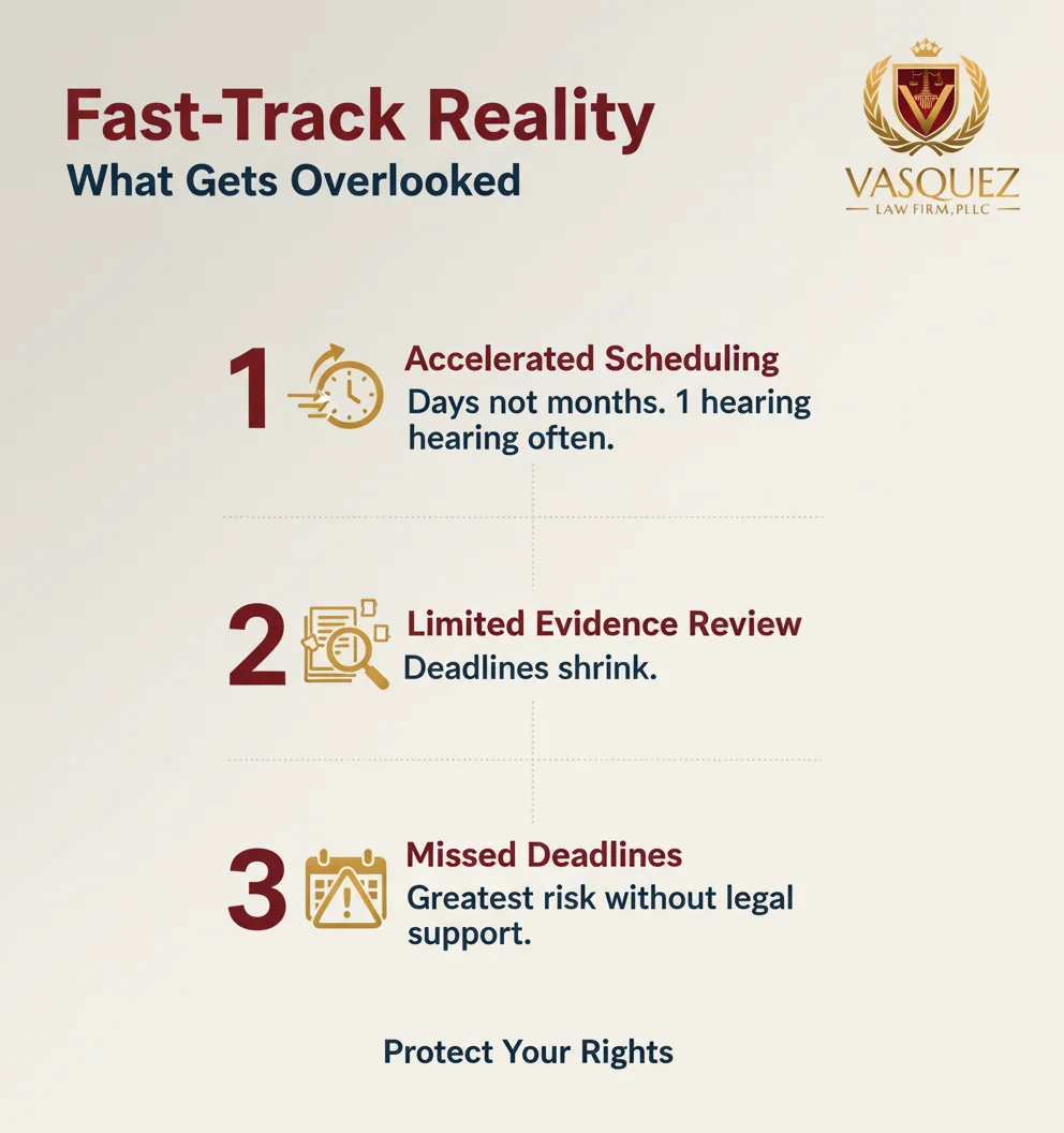 Infographic: Immigration lawyer: What Fast-Track Court Fights Hide