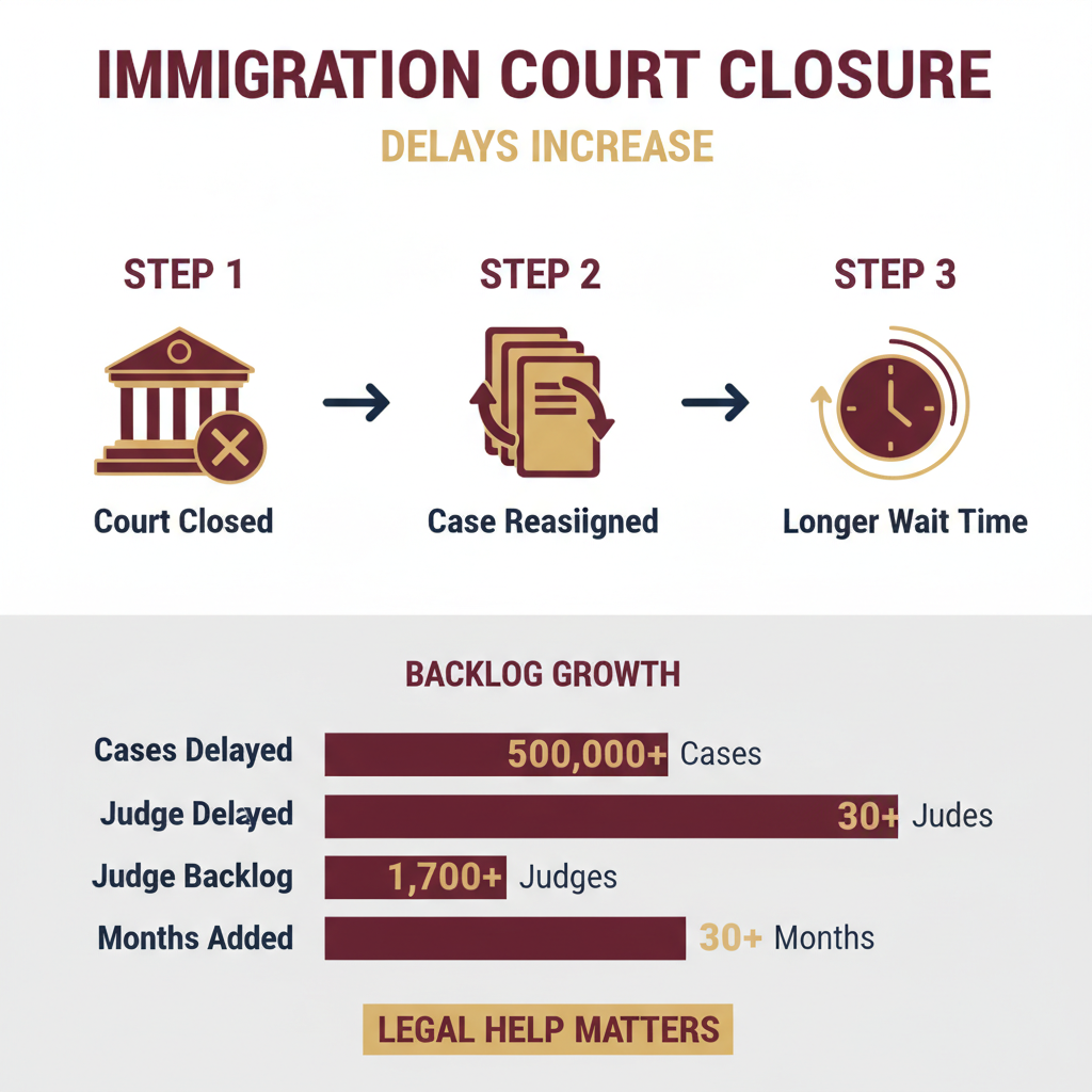 Key Statistics and Data for Trump administration to shutter an immigration court, adding to judges' backlog - Georgia Public Broadcasting | What It Means