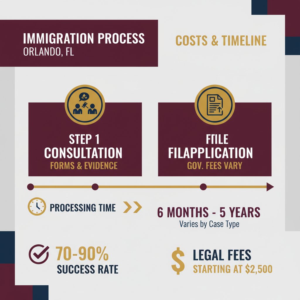 Key Statistics and Data for Immigration Lawyer in Orlando: Costs, Process & Help