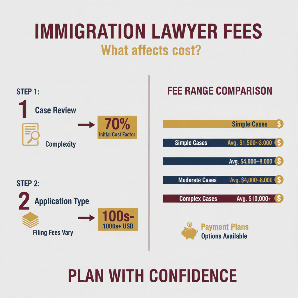 Key Statistics and Data for How Much Is an Immigration Lawyer? Fees & Cost Factors