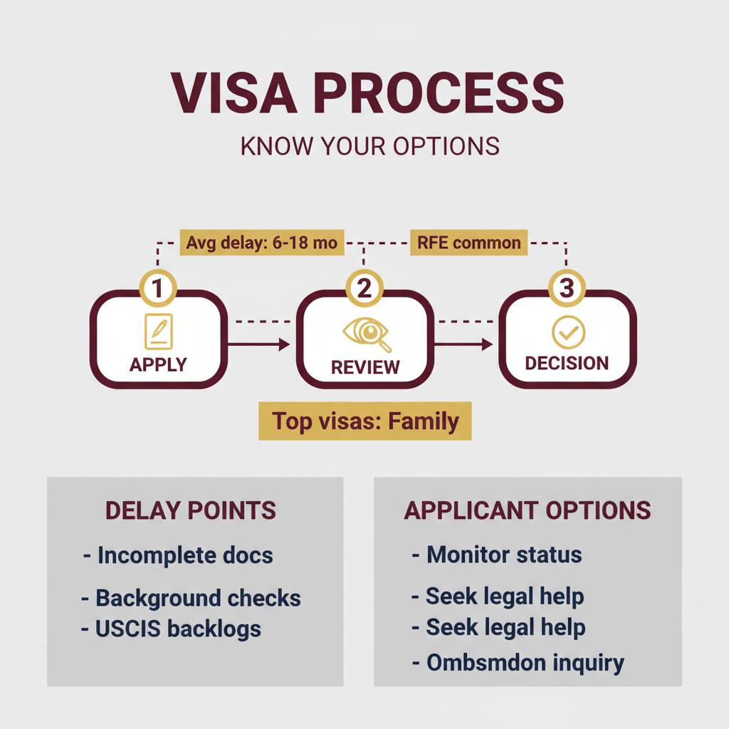 Key Statistics and Data for Immigration Lawyer Guide: Visas, Delays & Your Options