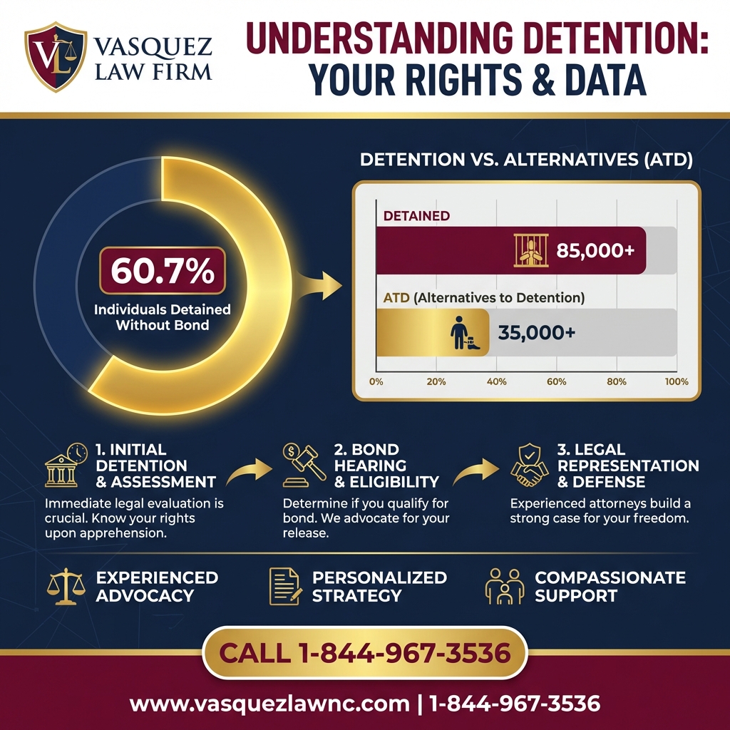 Estadísticas Clave y Datos para Refugiados Detenidos por ICE: Guía Completa de Derechos y Opciones Legales [2026]