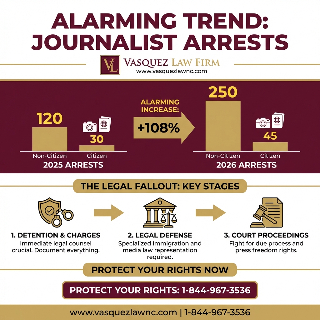 Key Statistics and Data for What Happens When an ICE Detention Reporter Is Arrested?