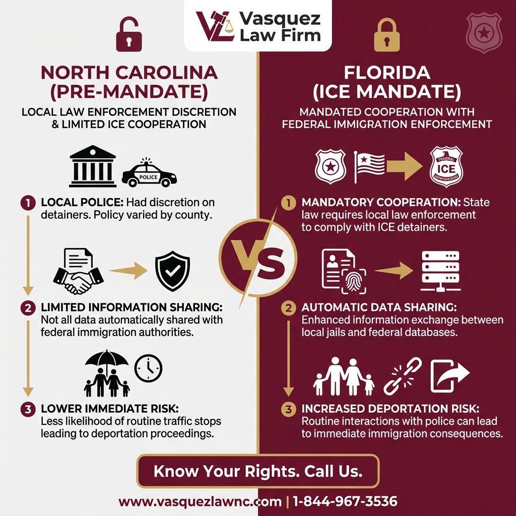 Estadísticas Clave y Datos para Impacto de las Políticas de Trump en la Inmigración de Carolina del Norte y Florida para 2026