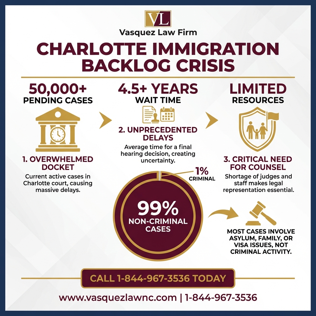 Estadísticas Clave y Datos para Así Funciona la Práctica Legal de Inmigración en Charlotte, NC en 2026