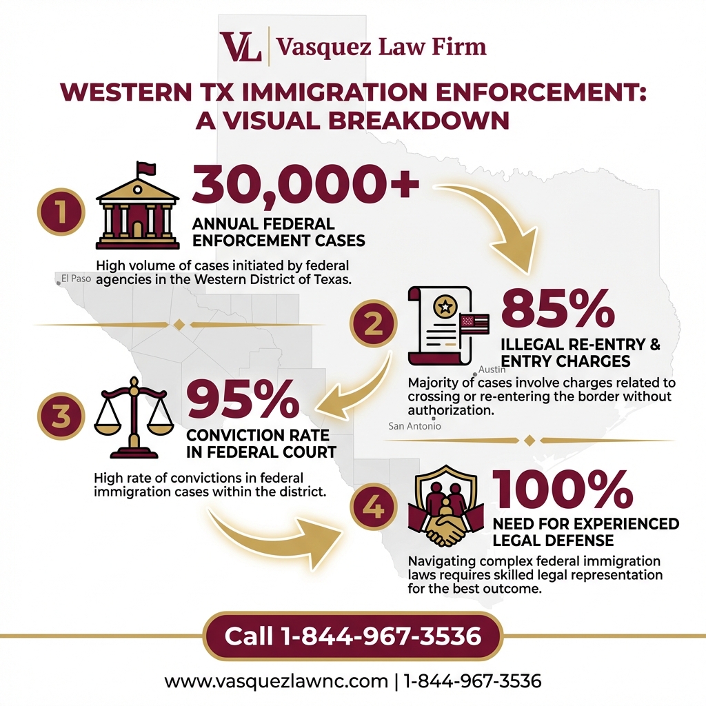 Estadísticas Clave y Datos para Así Funcionan los Tribunales del Distrito Oeste de Texas en 2026