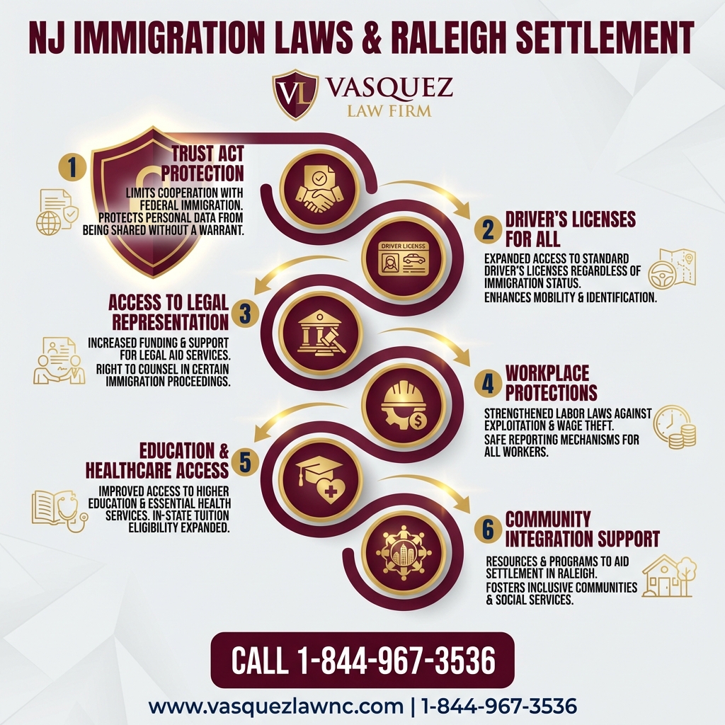 Estadísticas Clave y Datos para Leyes de Inmigración de Nueva Jersey Analizadas en Raleigh para 2026