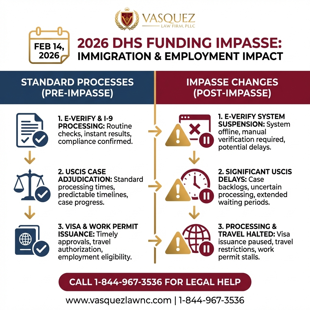 Key Statistics and Data for DHS Impasse in 2026: How It Affects Immigration Cases in Raleigh