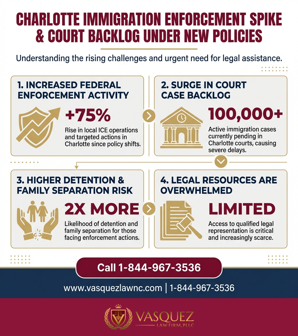Key Statistics and Data for How Trump’s Policies Affect Immigration Cases in Charlotte in 2026