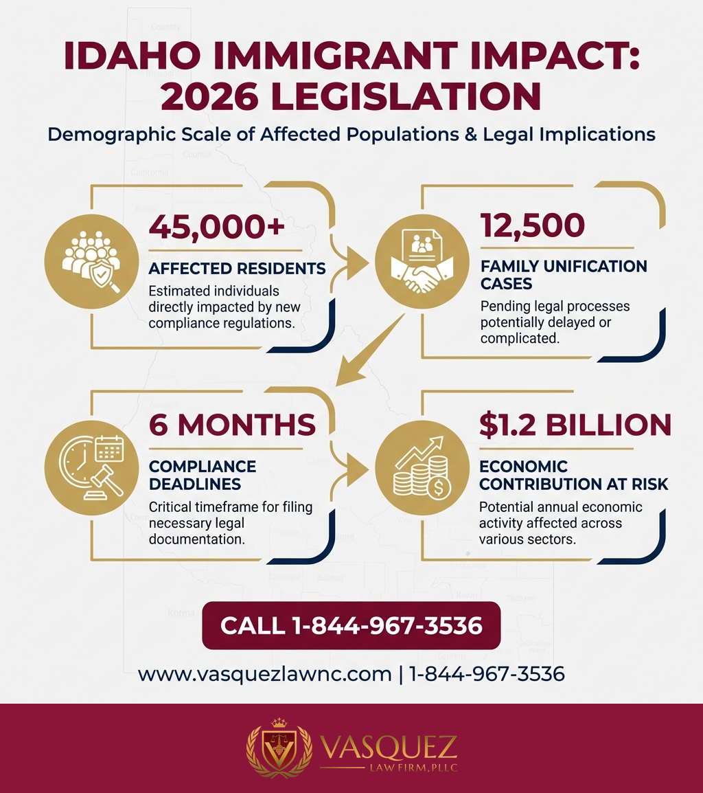 Estadísticas Clave y Datos para Impacto de las Propuestas de Ley de Inmigración en Idaho para 2026
