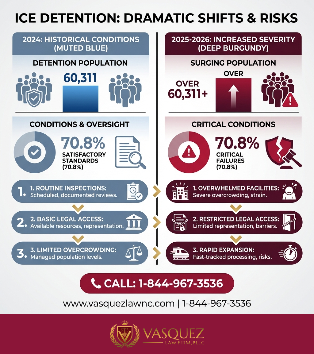 Estadísticas Clave y Datos para ¿Qué Sucede en un Centro de Detención de ICE en 2026?