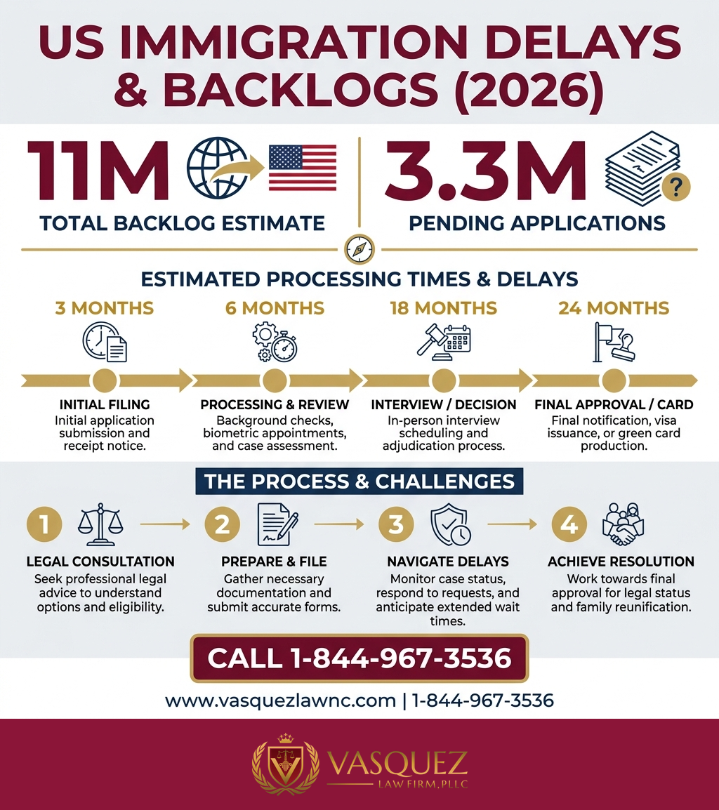 Key Statistics and Data for US Immigration Bottlenecks: How They Affect You in 2026