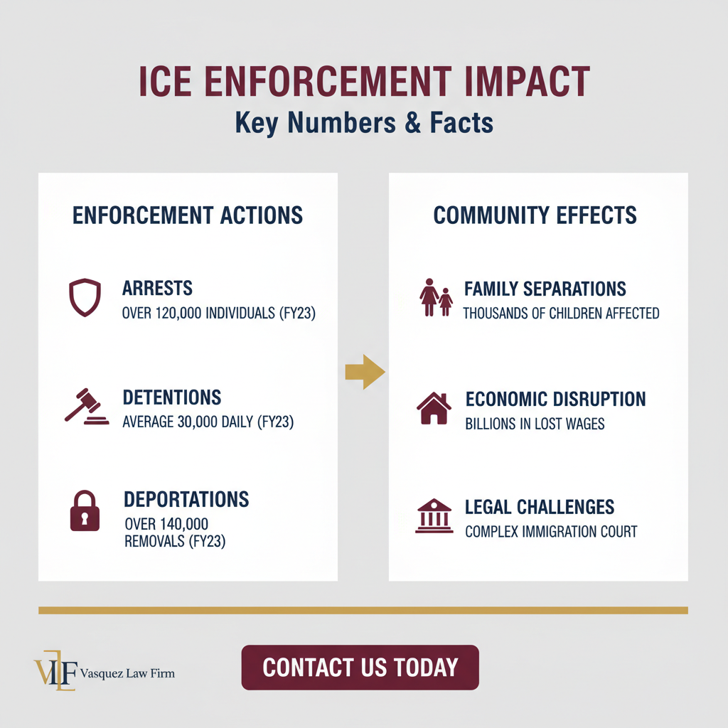 Process Timeline for ICE Enforcement Actions and Community Impact in Smithfield, NC and FL