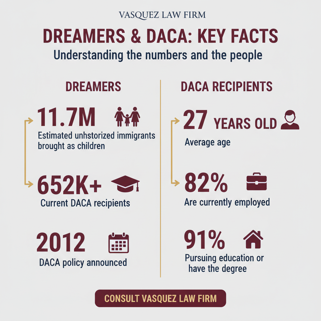 Línea de Tiempo del Proceso para Guía Definitiva de Derecho Migratorio para Dreamers en 2026