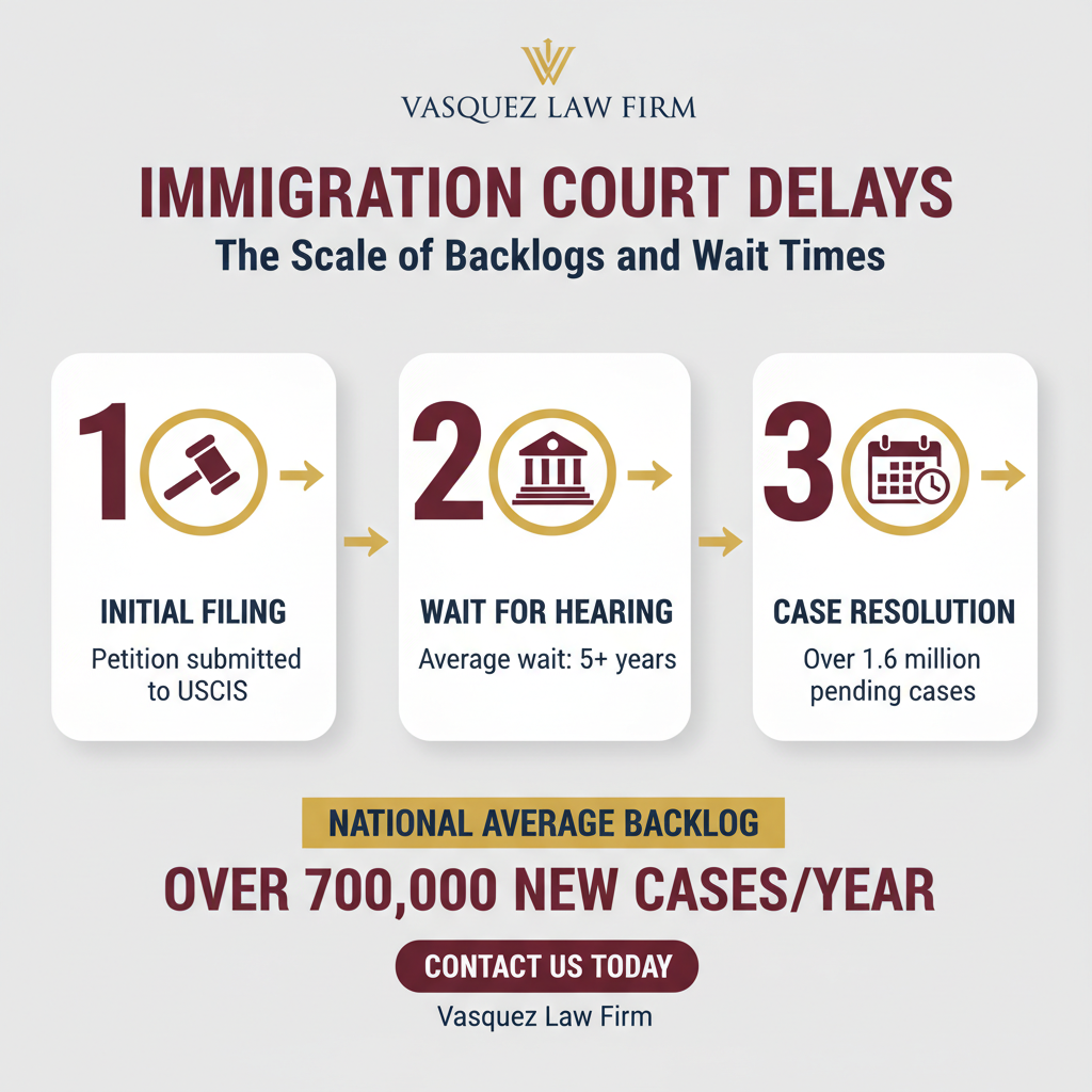 Process Timeline for Immigration Court Backlog Reaches Record Levels in 2026