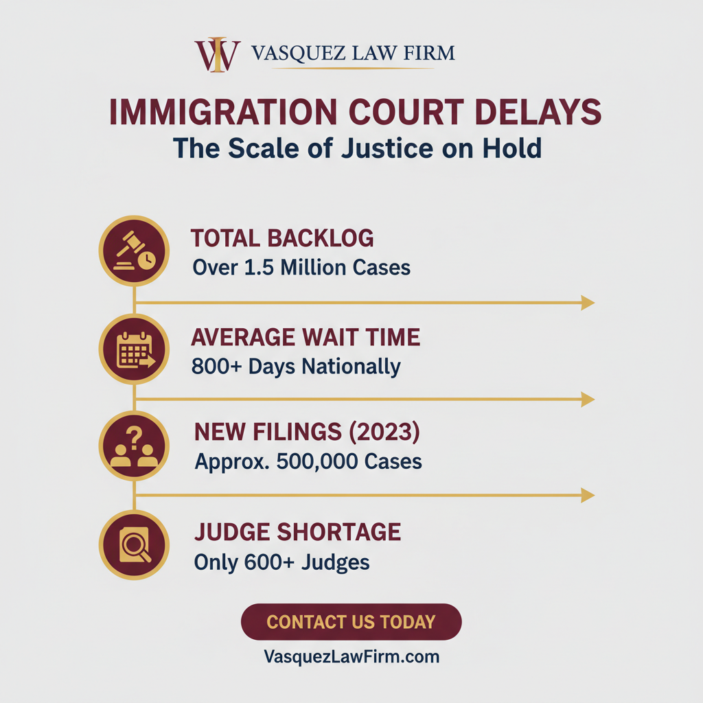 Process Timeline for Immigration Court Backlog Reaches Record Levels [2026]