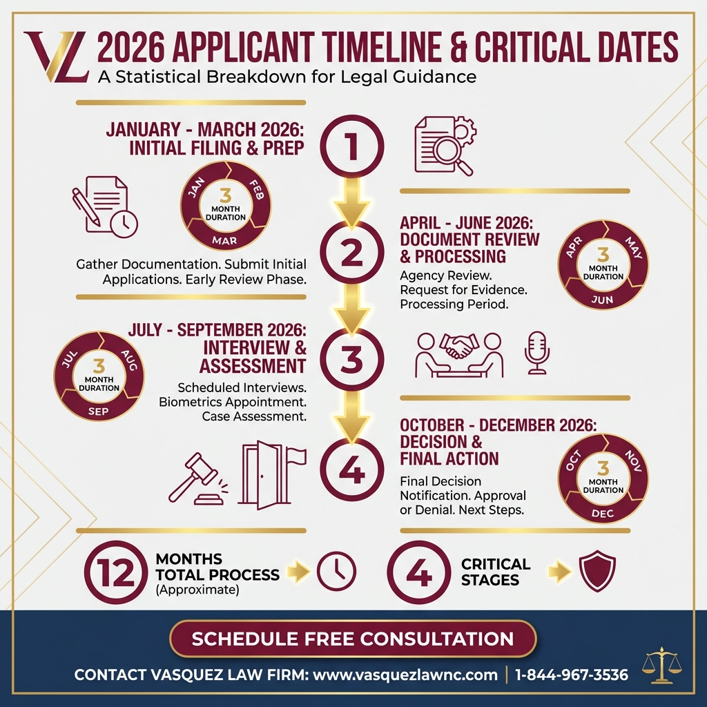 Línea de Tiempo del Proceso para Nuevos Programas de Visas en EE. UU.: Guía Esencial para Solicitantes en 2026