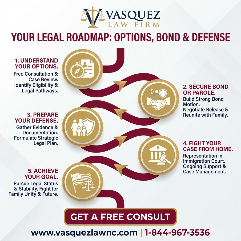 Línea de Tiempo del Proceso para ¿Qué Sucede Durante la Liberación de Detención de ICE en 2026?