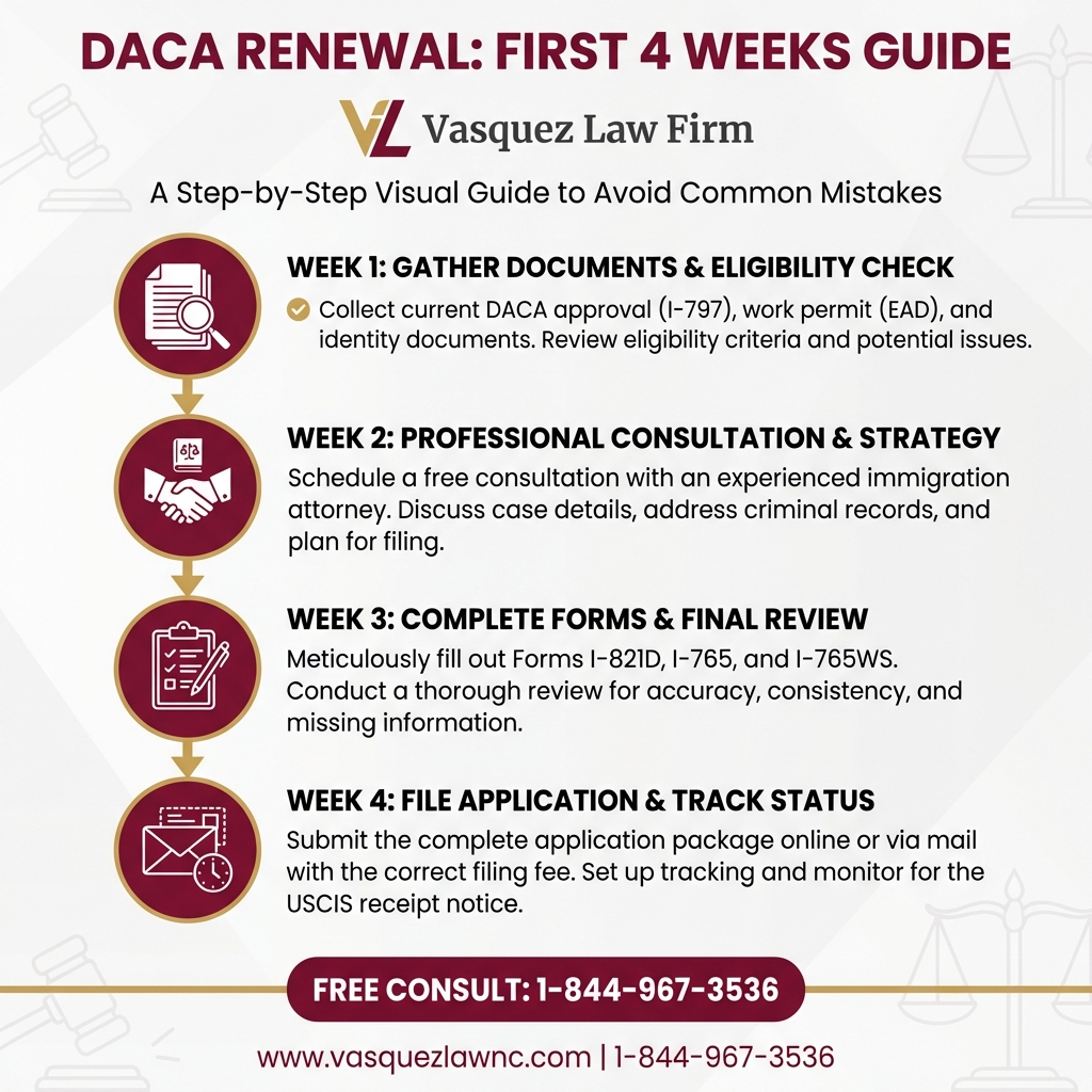 Línea de Tiempo del Proceso para Nuevo Panorama Migratorio para Dreamers en Orlando en 2026