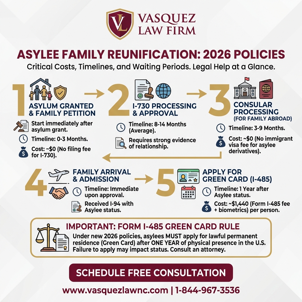 Process Timeline for What Happens to Asylee Families in Smithfield in 2026?