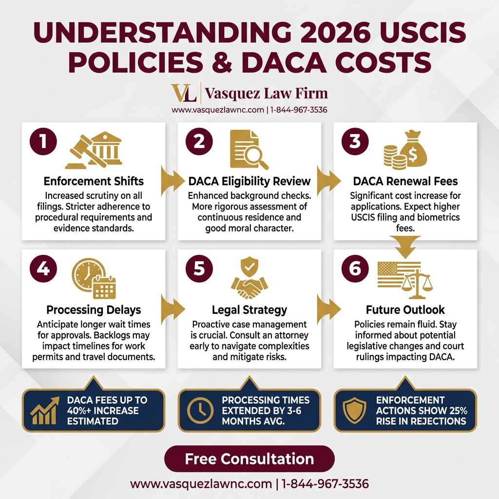 Línea de Tiempo del Proceso para Políticas de Cumplimiento de USCIS: Lo que los Dreamers Deben Saber en 2026