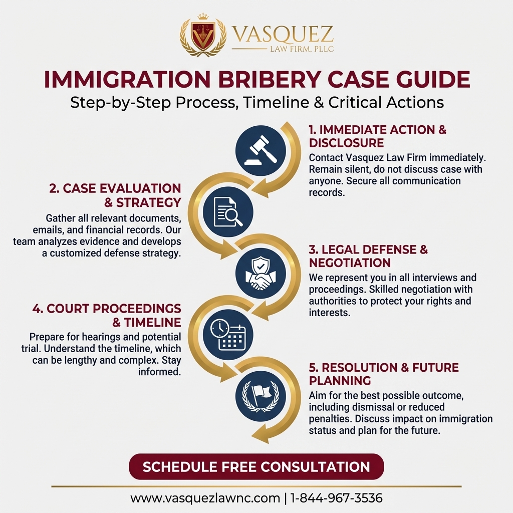 Process Timeline for What Happens with Immigration Officer Bribery Cases in 2026