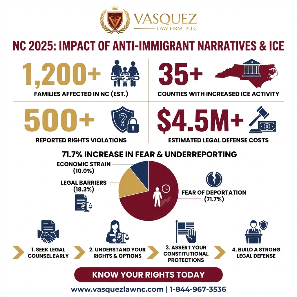 Línea de Tiempo del Proceso para Cómo la Narrativa Antiinmigrante Afecta a los Inmigrantes en Raleigh en 2026