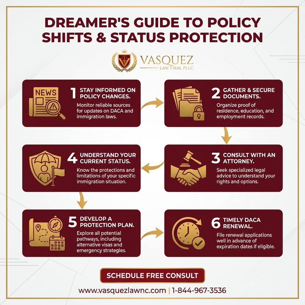 Línea de Tiempo del Proceso para Definición Trump de lo Americano: Implicaciones para los Dreamers en 2026