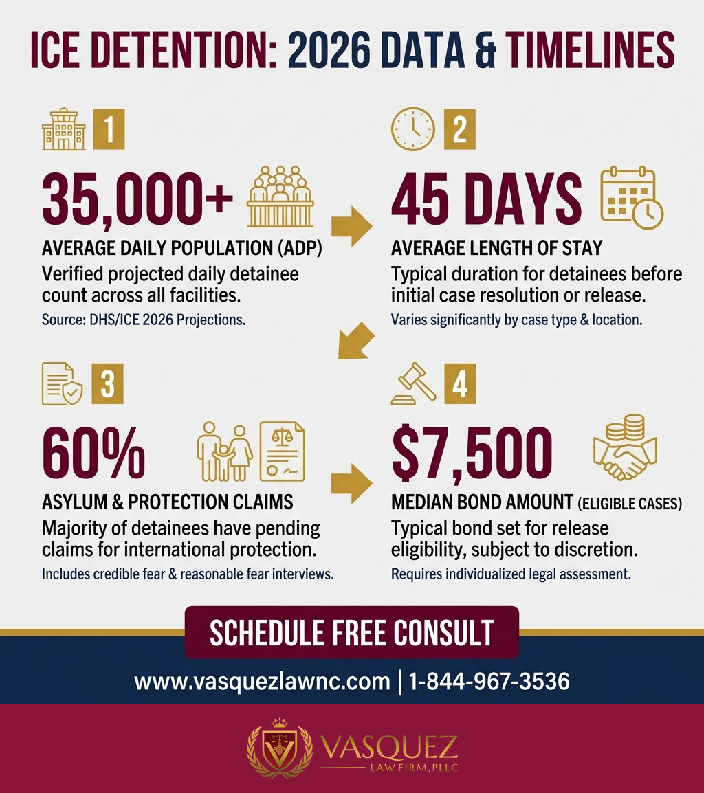 Línea de Tiempo del Proceso para Cómo proceder cuando un familiar está bajo custodia migratoria en 2026