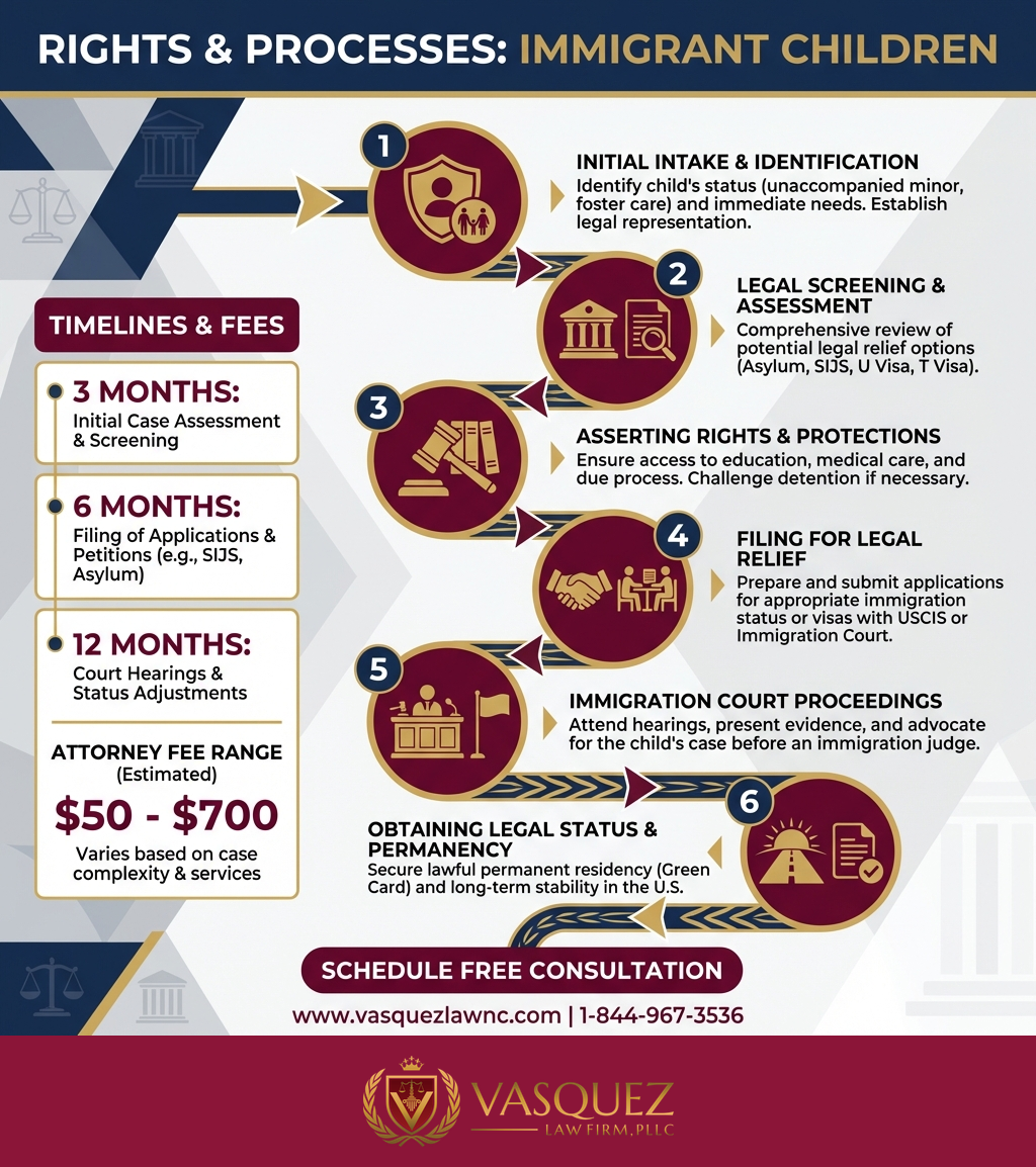 Línea de Tiempo del Proceso para Derechos de Niños Inmigrantes: Lo Esencial que Debes Saber en 2026