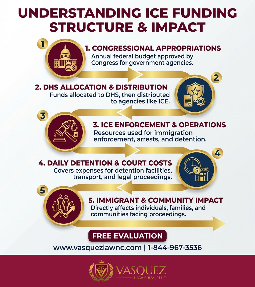 Process Timeline for How ICE Spending Affects Immigrants in Raleigh in 2026