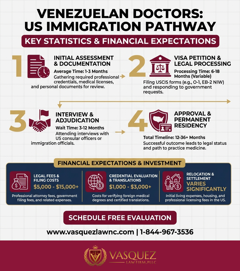 Process Timeline for Venezuelan Doctors in USA: Immigration Insights for 2026