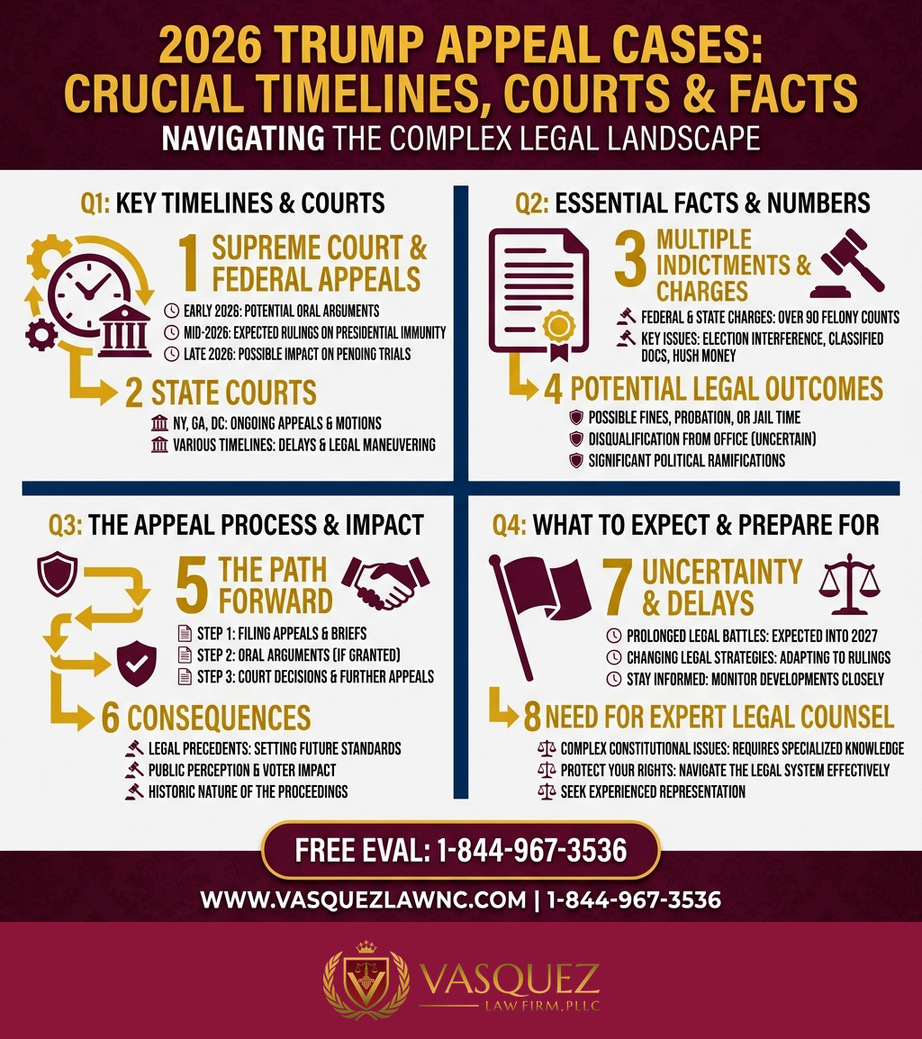 Línea de Tiempo del Proceso para Proceso y Claves de una Apelación Relacionada con Trump en 2026